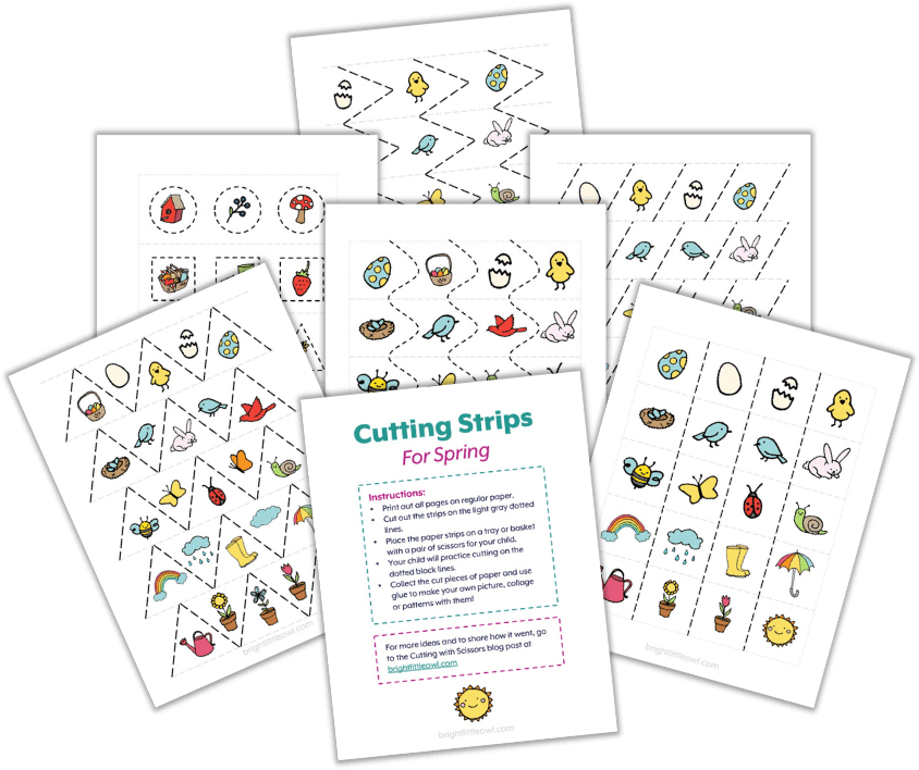 Montessori Early Childhood Scissor Cutting Guide – Montessori Art
