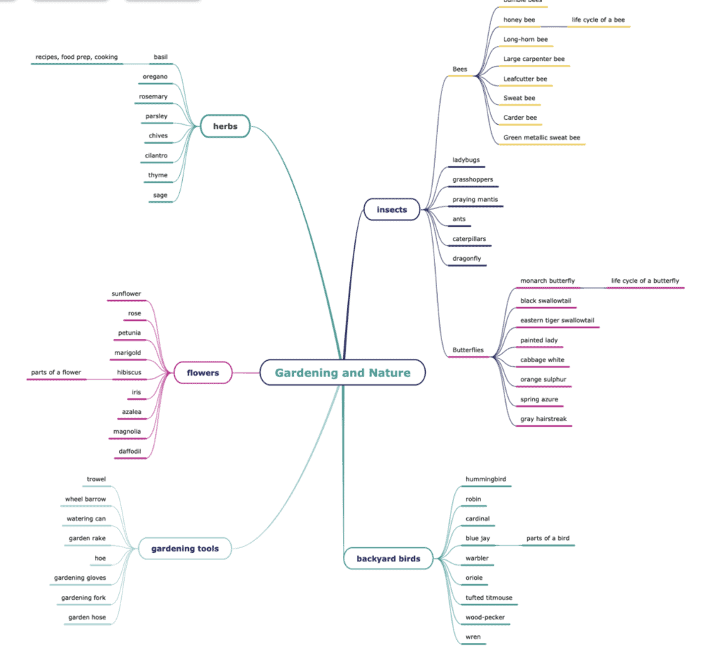 Vocabulary Words for Preschoolers: Using Mind Mapping to Brainstorm New