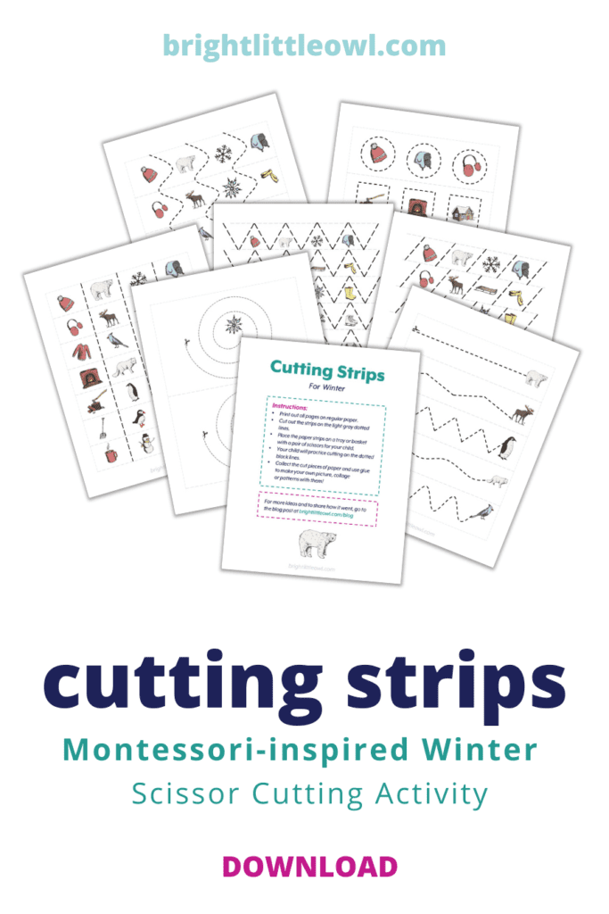 cutting strips winter pin