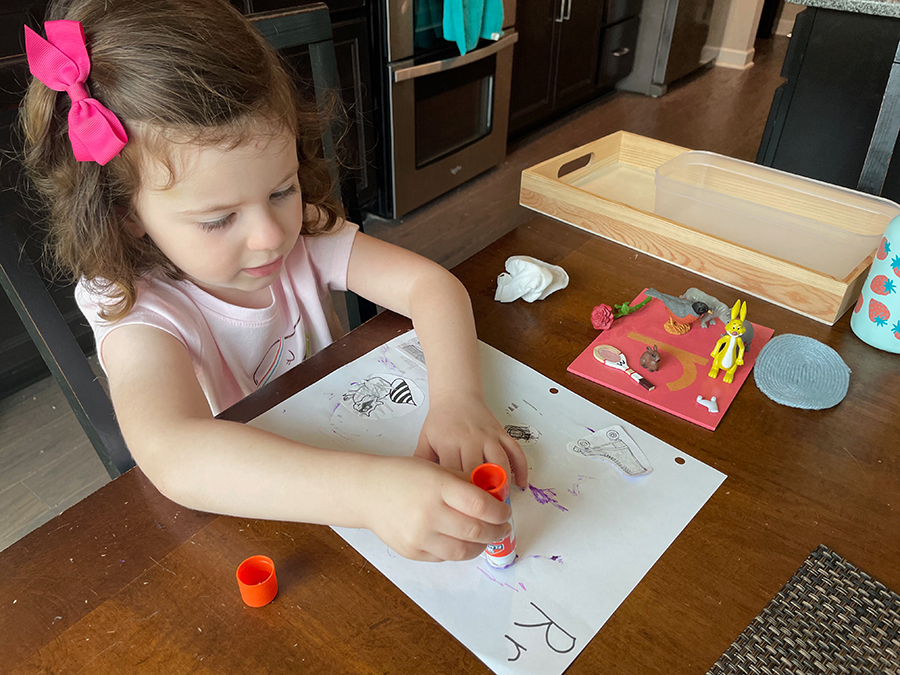 letter sound, letter and sound, Montessori, sandpaper letters