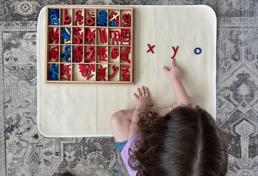 making words, Montessori, moveable alphabet