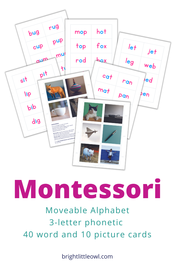 moveable alphabet making words printable